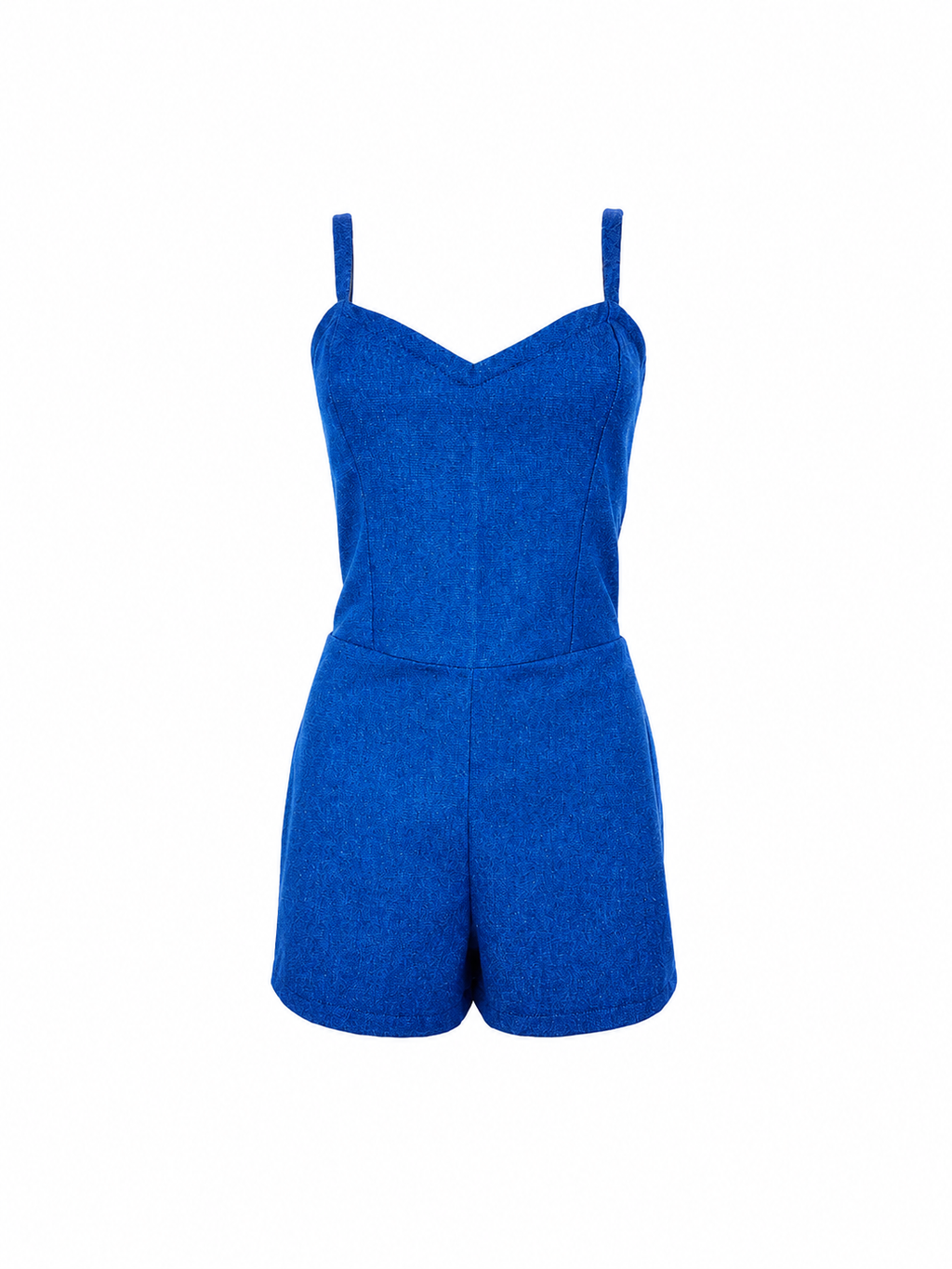 Open back jumpsuit, denim, sweetheart