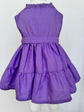 Kids: purple dress. Open back for ages 4-6. Little girls