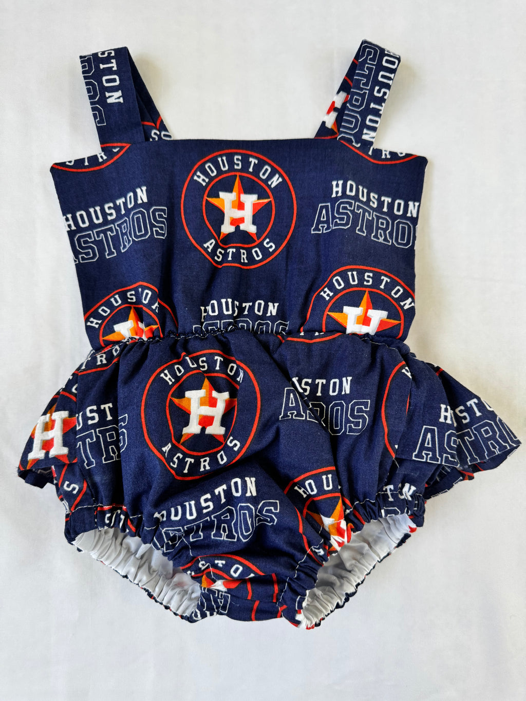Houston Astros dress. Beautiful kids dress. New. Handmade by BeasFashions.