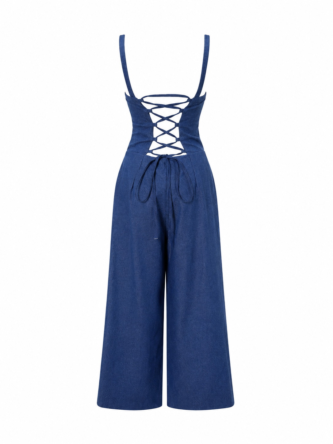 Jumper. Women's medium size. Denim, open adjustable back