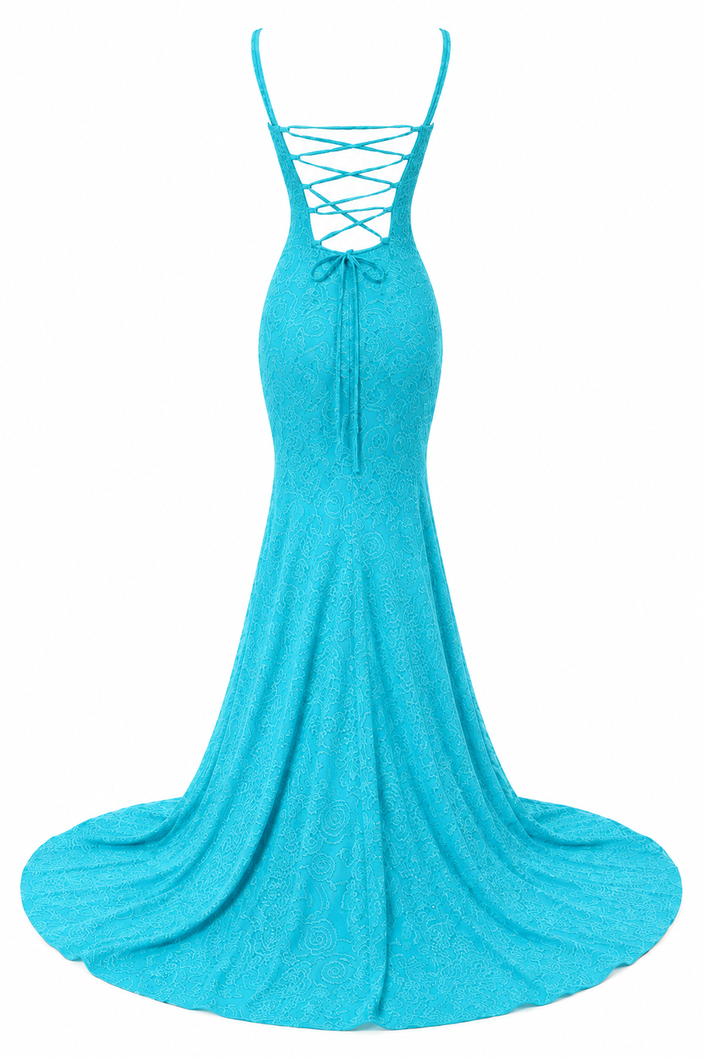 BEASFASHIONS LACE MERMAID EVENING GOWN
