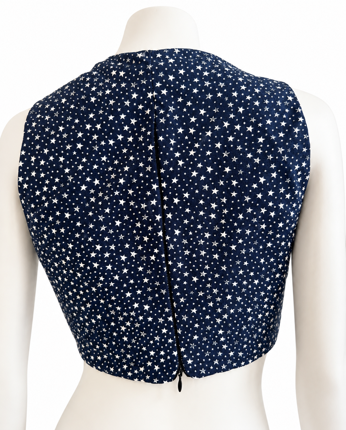 Vest. Women vest. Medium size. Beautiful vest. V-neck. USA flag pattern