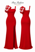 Night elegant red dress