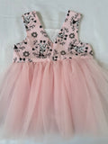 Beautiful baby dress. Light pink. New. Handmade by BeasFashions. Comfortable and lightweight material. Size: 0-12 months.