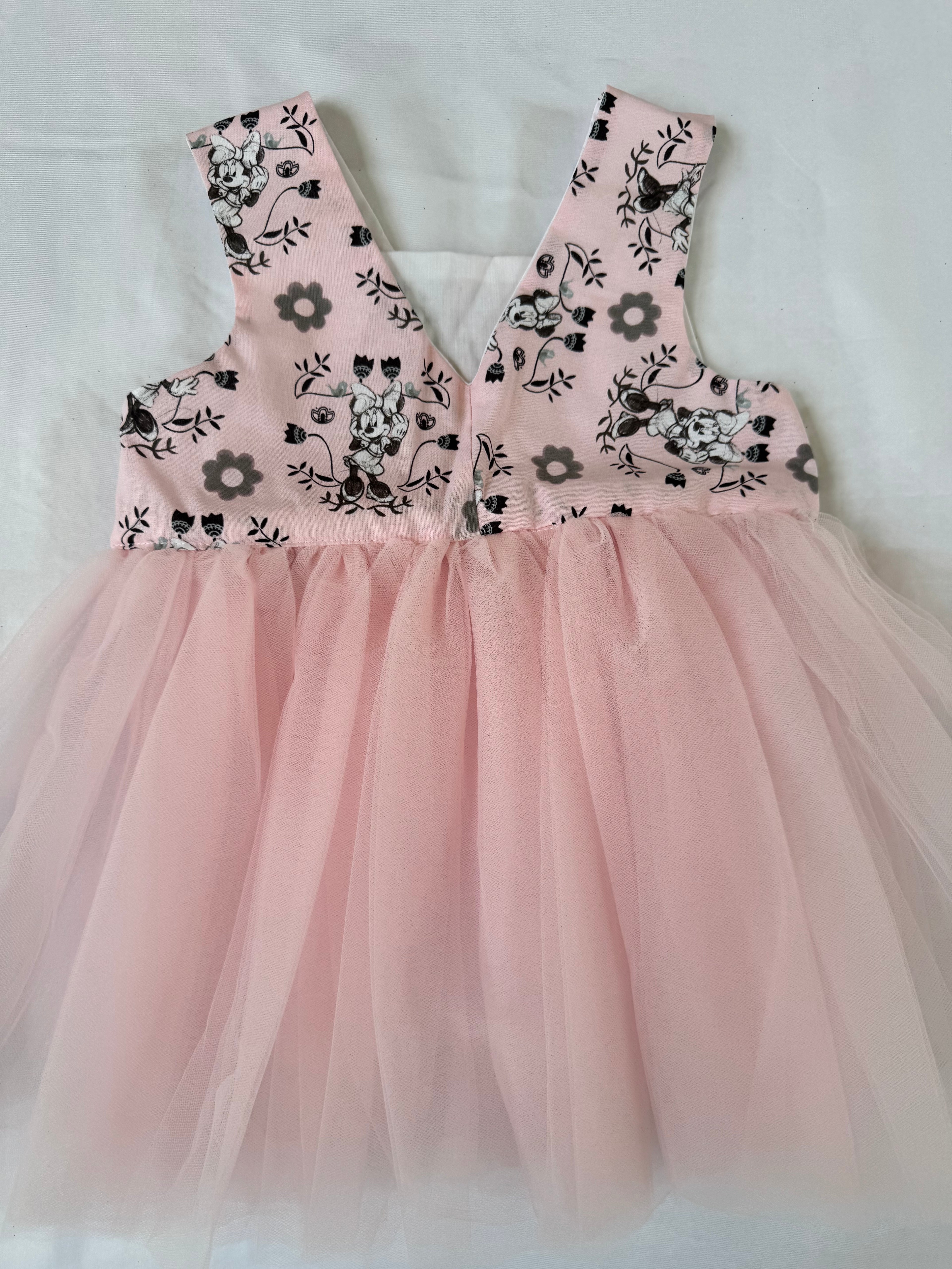 Beautiful baby dress. Light pink. New. Handmade by BeasFashions. Comfortable and lightweight material. Size: 0-12 months.
