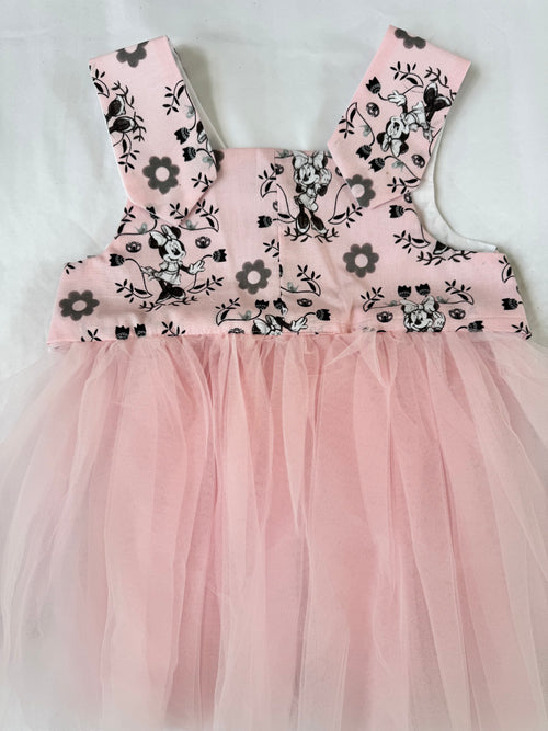 Beautiful baby dress. Light pink. New. Handmade by BeasFashions. Comfortable and lightweight material. Size: 0-12 months.