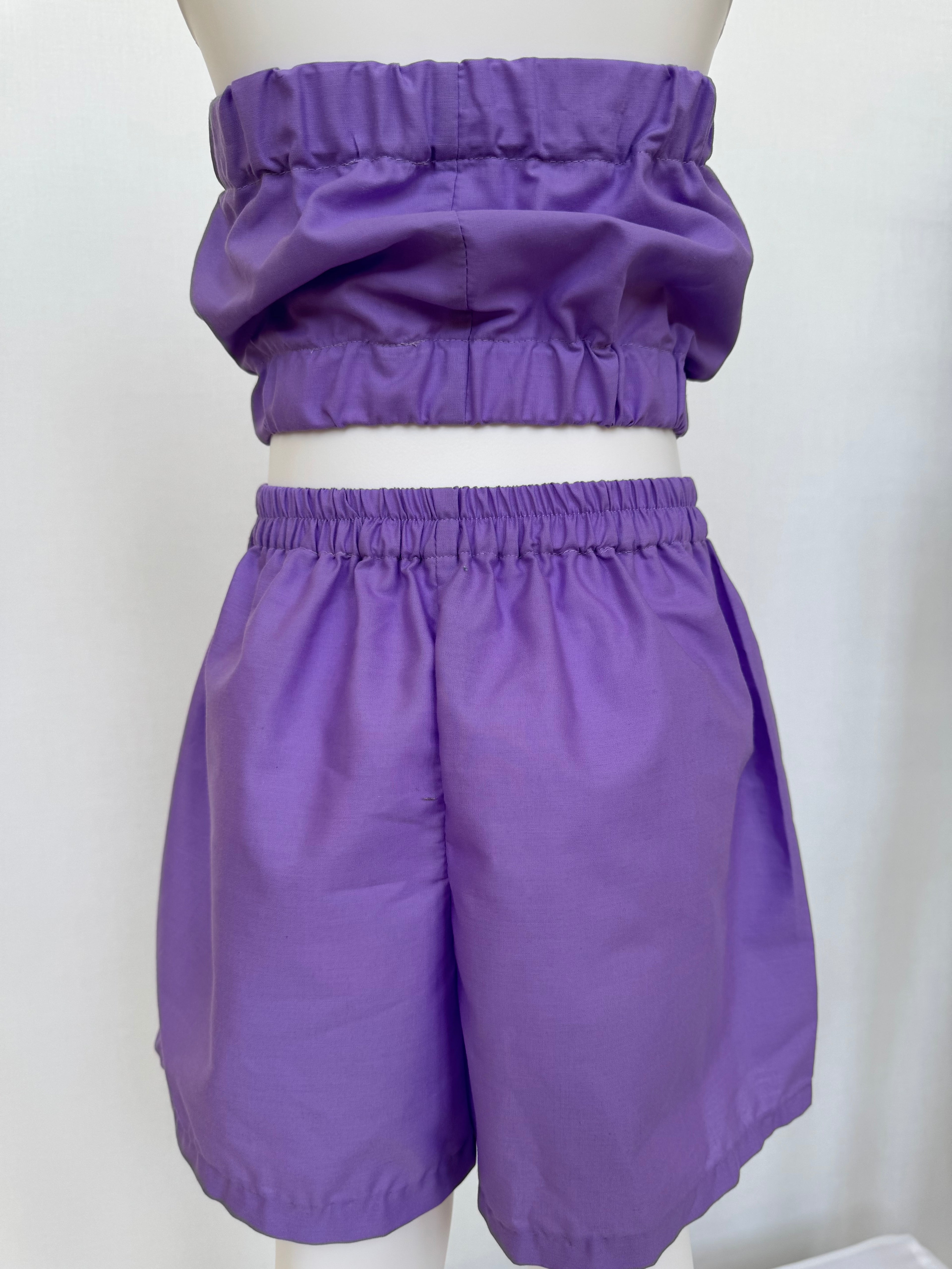 Purple Kids Set: Two Pieces Set. Size 4-6 years old. 💟  Handmade by BeasFashions.