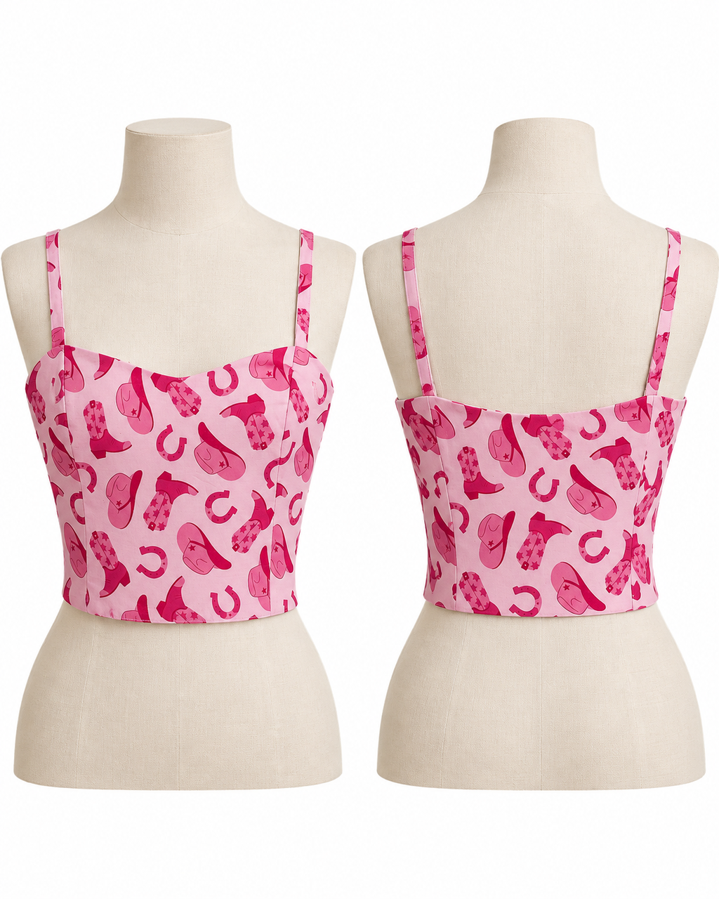 Women’s Pink Rodeo Crop Top