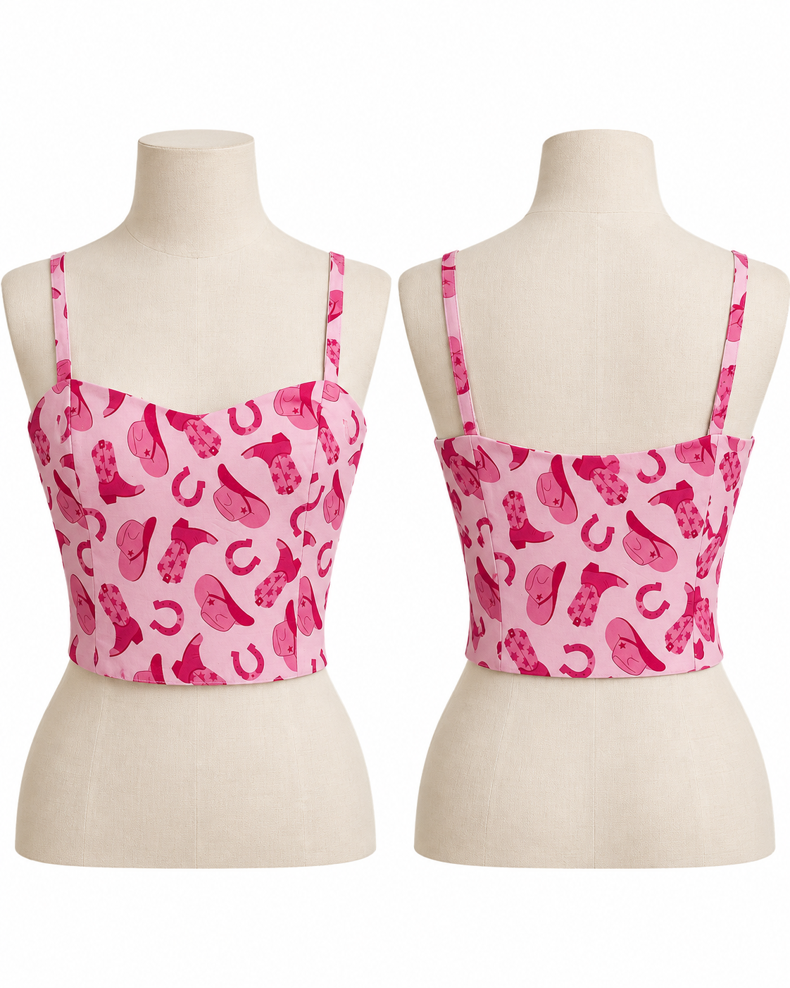 Women’s Pink Rodeo Crop Top