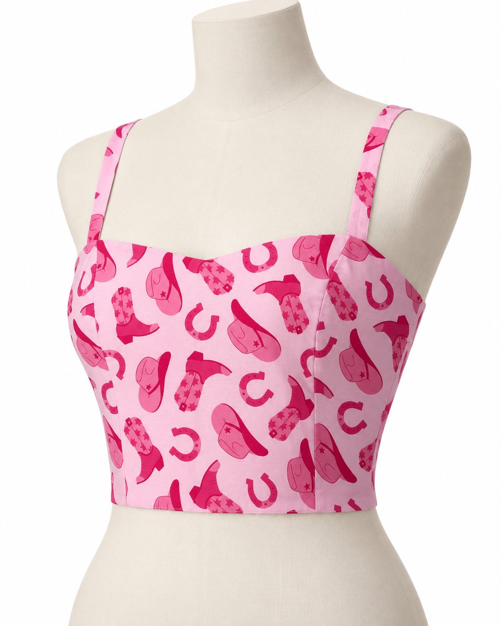 Women’s Pink Rodeo Crop Top